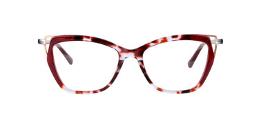 Women Vista Eyeglasses: Bibby - Red Tort - SpaceSMART Eye Clinic (Front View)